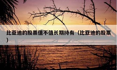 比亚迪的股票值不值长期持有(比亚迪股票值得长期持有吗)_https://www.shscx.com_大商所_第1张