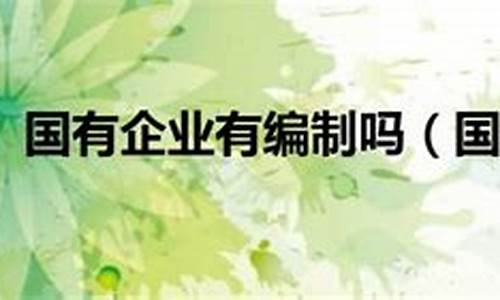 国有企业有编制吗(国企正式工和事业编制哪个好)_https://www.shscx.com_玉米_第1张